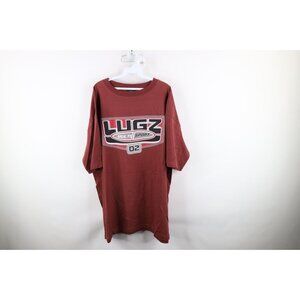 Deadstock Vintage 90s Lugz Mens 2XL Spell Out Big Logo Short Sleeve T-Shirt USA